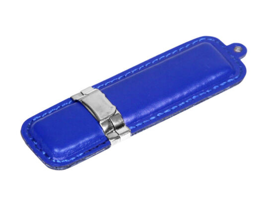 USB 3.0- флешка на 32 Гб классической прямоугольной формы, синий/серебристый