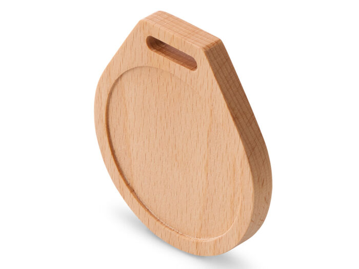 Медаль из бука Round, натуральный