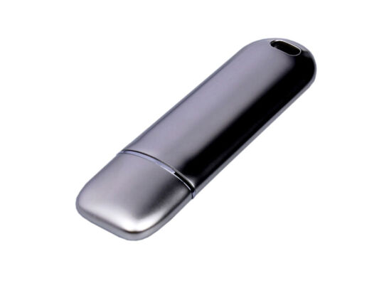 USB 3.0-флешка на 64 Гб со сканером отпечатков пальцев в подарочной упаковке, серебристый